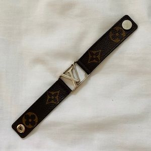 Authentic Louis Vuitton leather bracelet